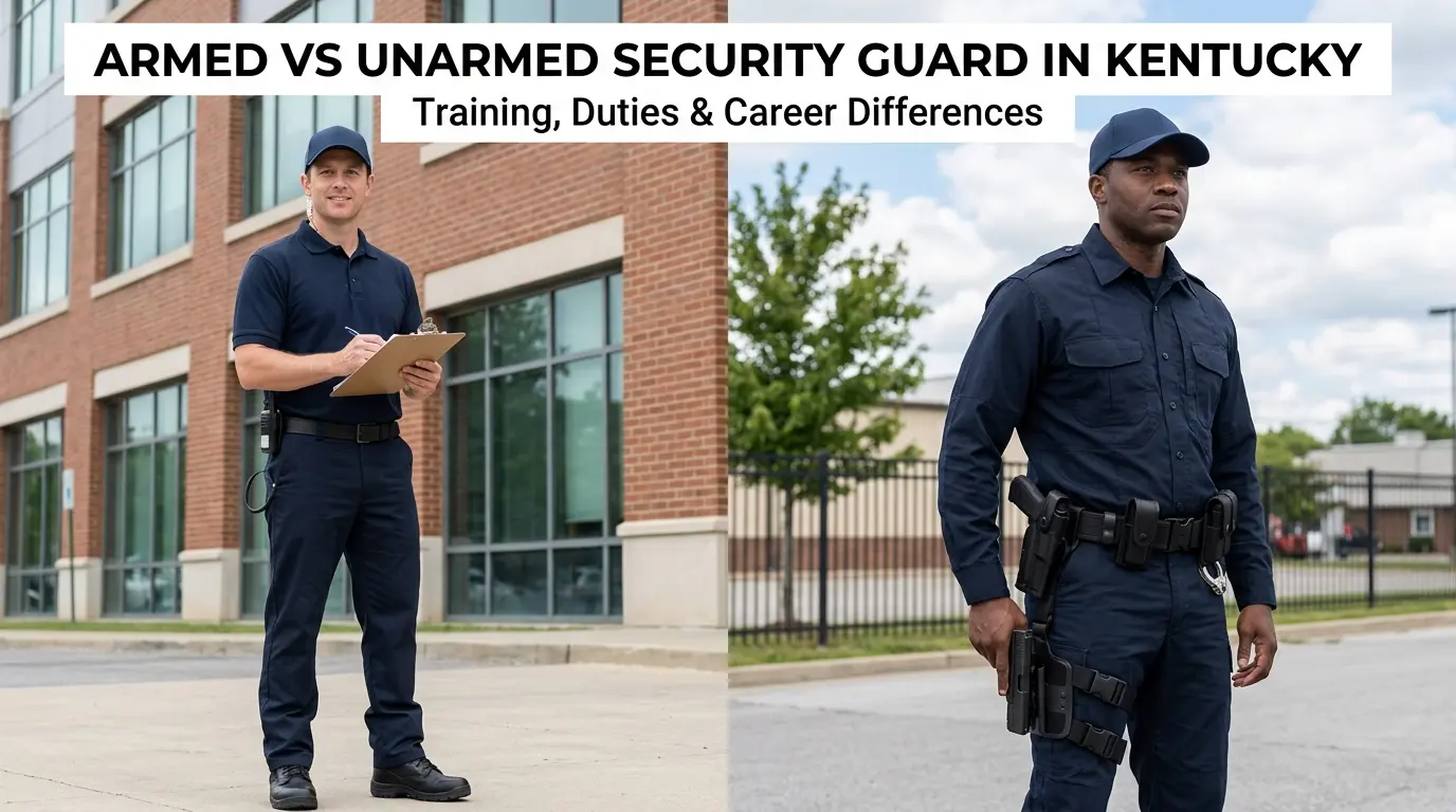 Armed vs Unarmed Security Guard in Kentucky